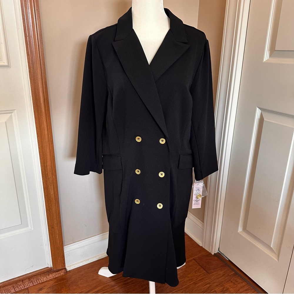 ✨FLASH SALE✨ Nanette Lepore Black Blazer Coat Size 16 NWT